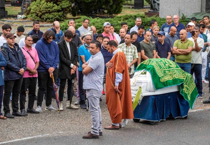 Gran parte della comunità musulmana ha partecipato ai funerali del piccolo  Mohanad