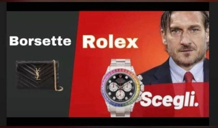 Il meme utilizzato da Enrico Letta in campagna elettorale riadattato al caso Totti-Ilary