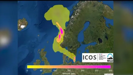Maxi nube di metano su Norvegia e Svezia. Ora è diretta in Italia