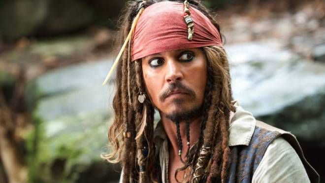 Johnny Depp nei panni di Jack Sparrow