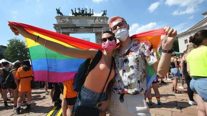 Milano Pride all'Arco della Pace a Milano, edizione 2021