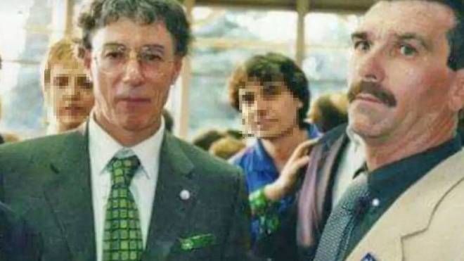 Umberto Bossi insieme a Franco Aresi
