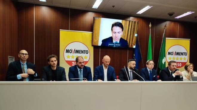 La conferenza stampa del Movimento 5 Stelle a Palazzo Pirelli