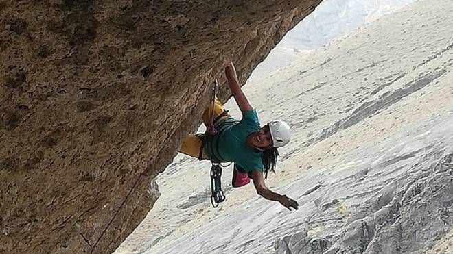 La climber iraniana Nasim Eshqi