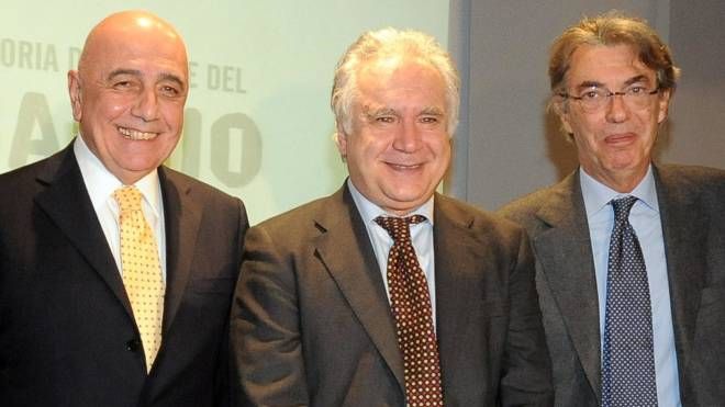 Adriano Galliani, Mario Sconcerti e Massimo Moratti