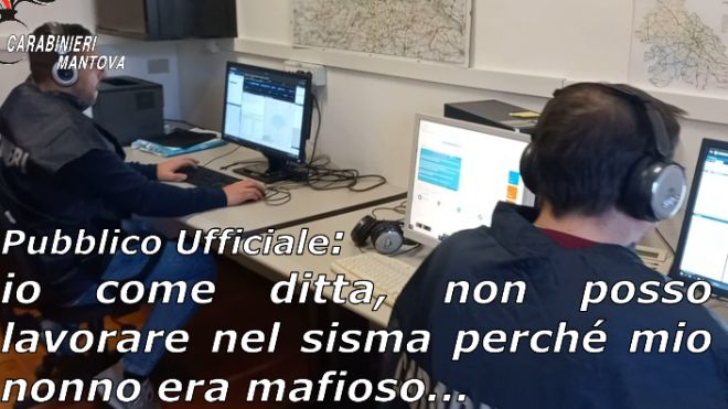 Le intercettazioni dei carabinieri di Mantova