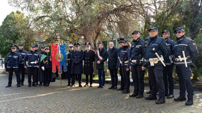 La cerimonia per i 70 anni della polizia locale di Cinisello Balsamo