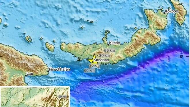 Terremoto di magnitudo 6.2 in Papua Nuova Guinea
